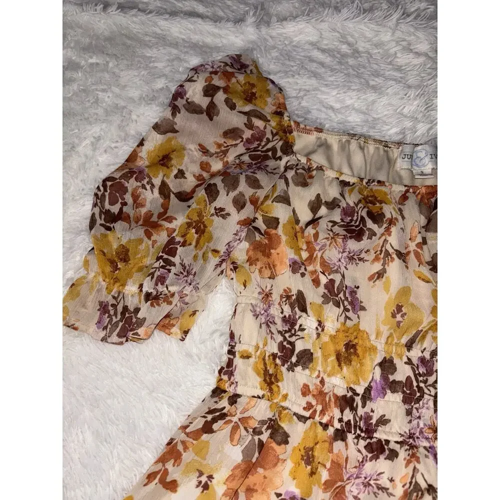 Jun & Ivy women's sz. S floral lined dress. Pretty, grt. shape - Picture 3 of 7